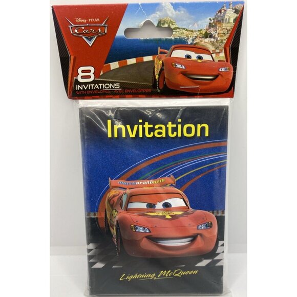 Disney Cars Lightning McQueen Birthday Party Decor Invitations Napkins Loot Bags - Picture 11 of 12